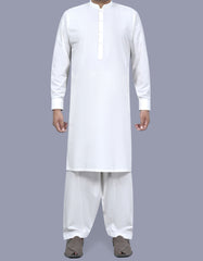Off White Plain Kameez Shalwar KS2554S-XS