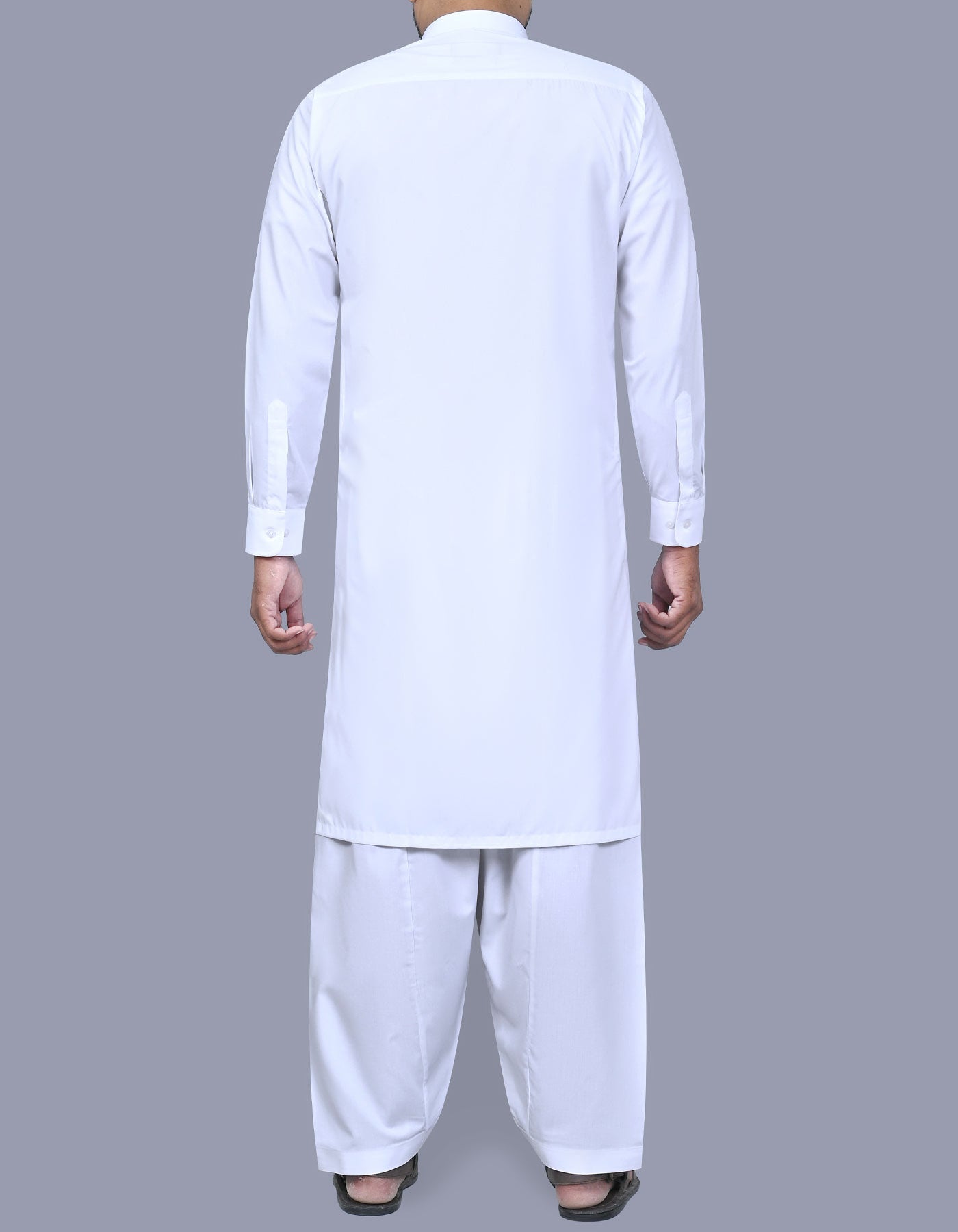 White Plain Kameez Shalwar KS2555R-L