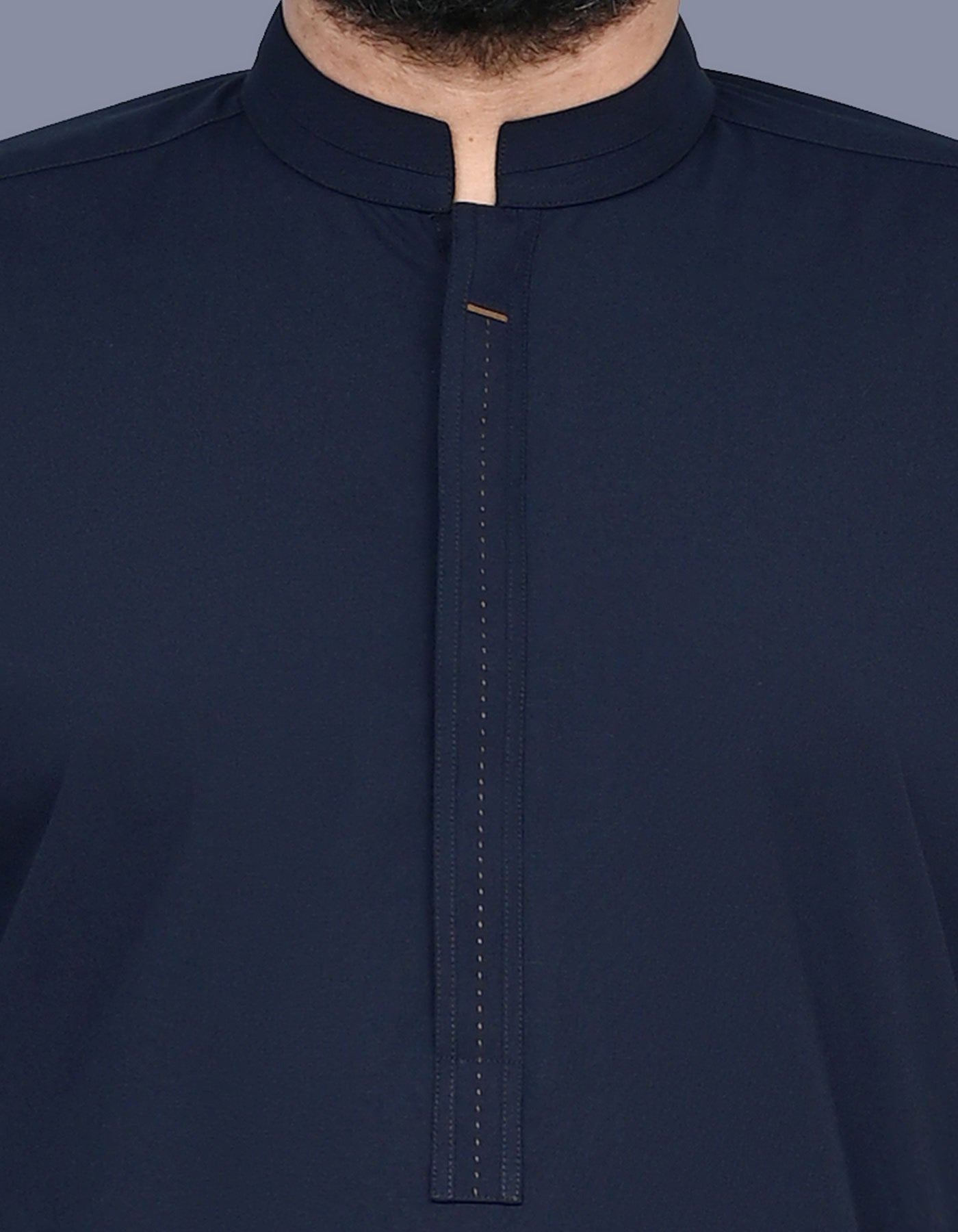 Navy Plain Kameez Shalwar KS2558R-S