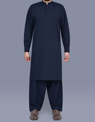 Navy Plain Kameez Shalwar KS2558R-XS