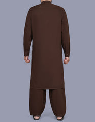 Chocolate Slub Kameez Shalwar KS2560R-L