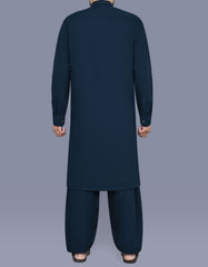 Navy Slub Kameez Shalwar KS2561R-L
