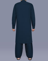 Navy Slub Kameez Shalwar KS2561S-L