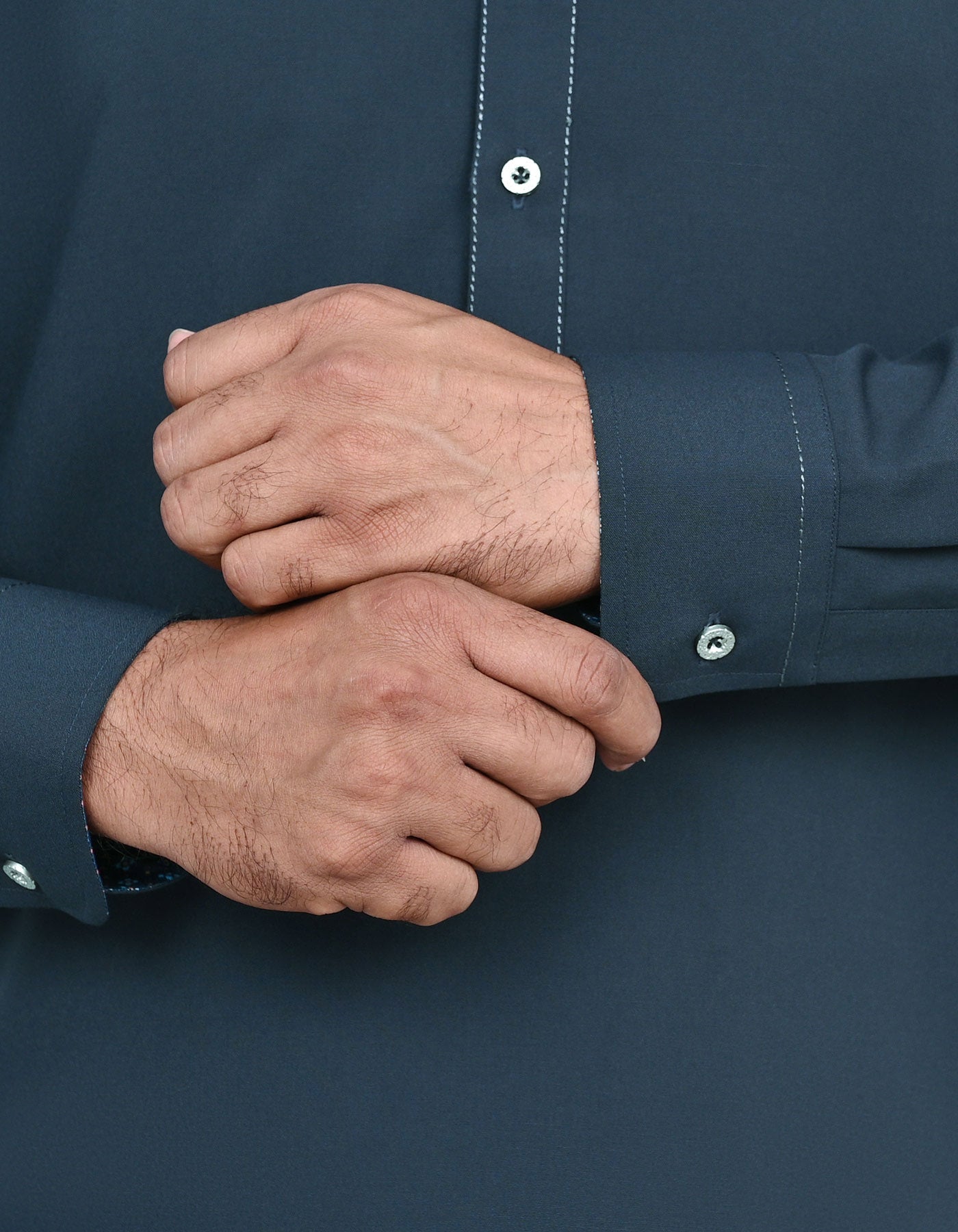 D Grey Plain Kameez Shalwar KS2566S-L