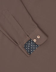 L Brown Plain Kameez Shalwar KS2567R-XL