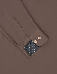 L Brown Plain Kameez Shalwar KS2567S-XL