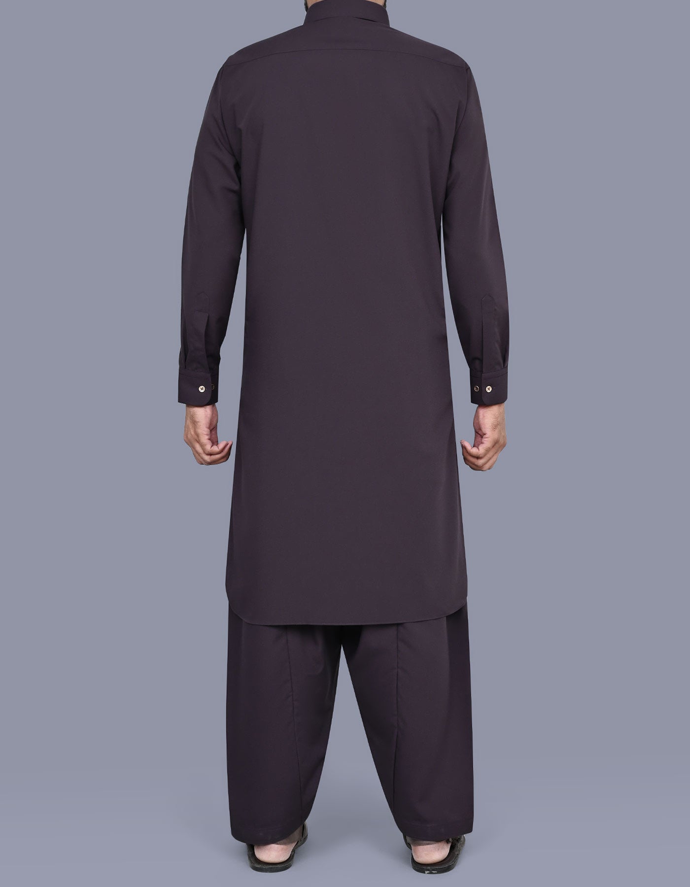 Plum Plain Kameez Shalwar