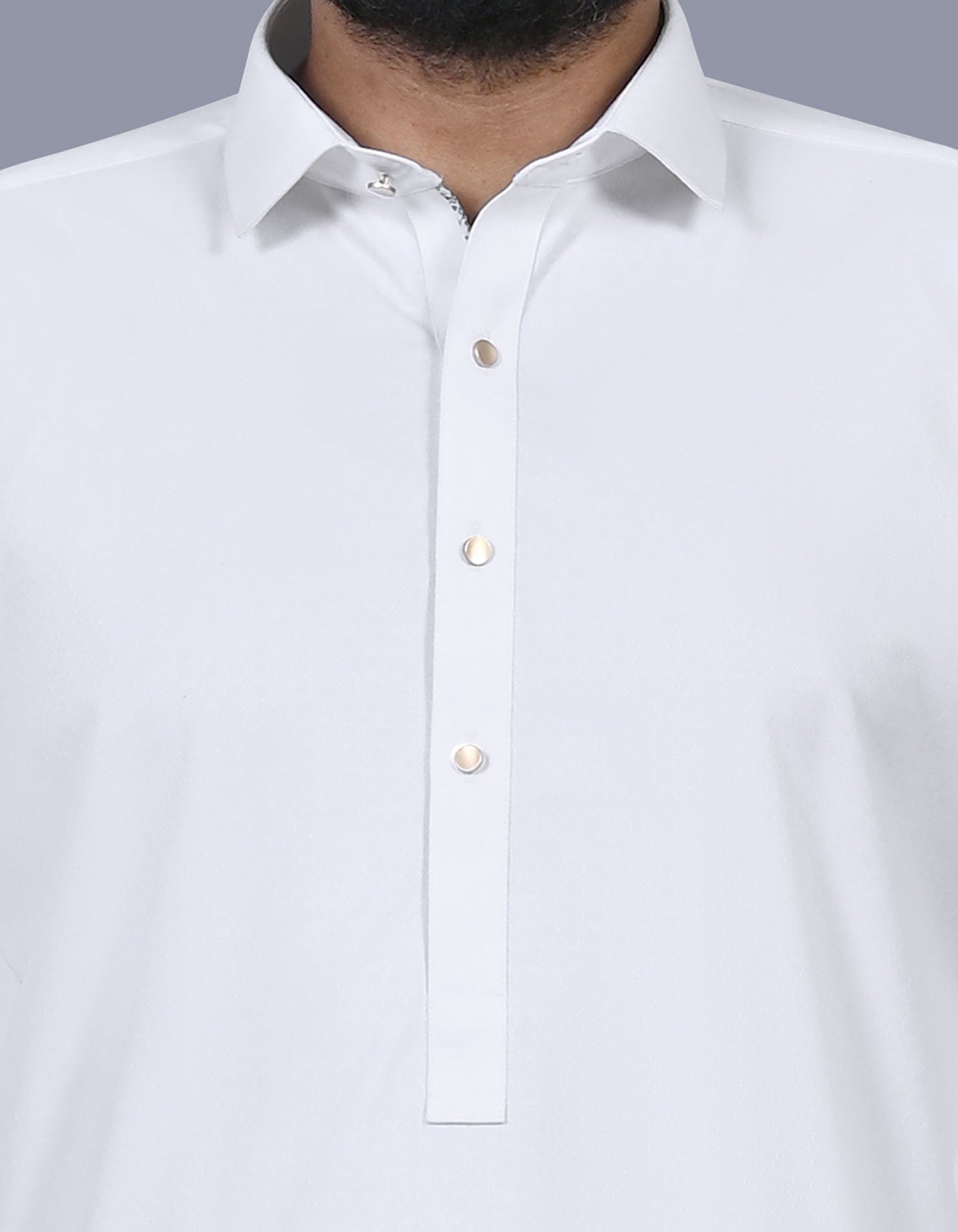 White Texture Kameez Shalwar KS2569R-S