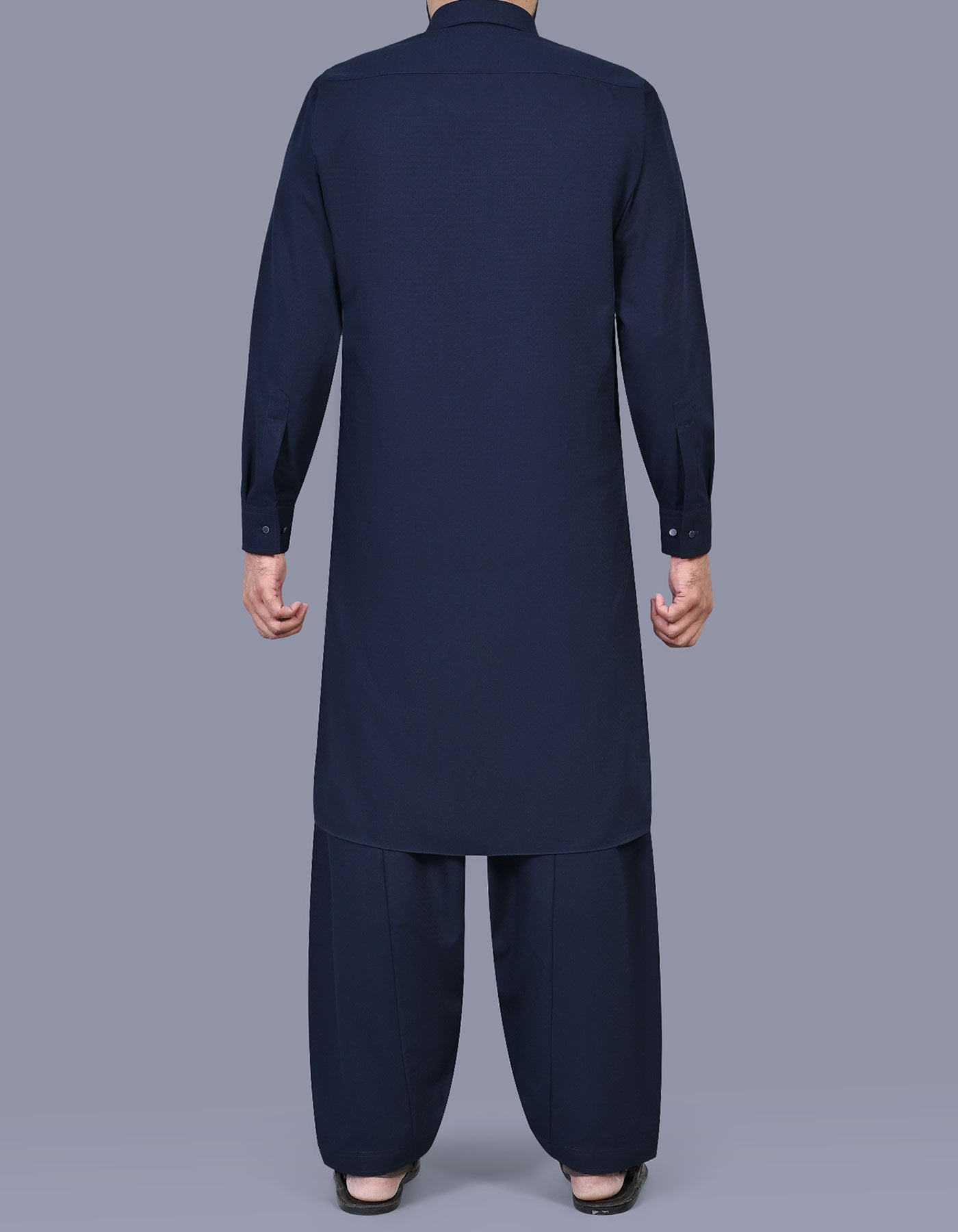 Navy Texture Kameez Shalwar KS2571R-L