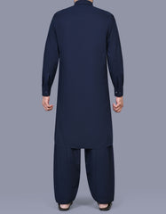 Navy Texture Kameez Shalwar KS2571R-L