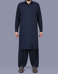 Navy Texture Kameez Shalwar KS2571S-XS