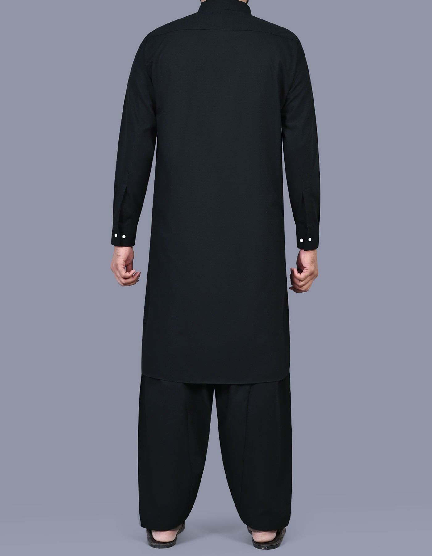 Black Texture Kameez Shalwar KS2572R-L