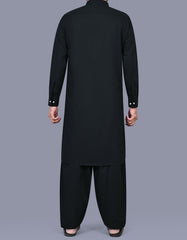 Black Texture Kameez Shalwar KS2572R-L