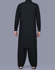 Black Texture Kameez Shalwar KS2572S-L