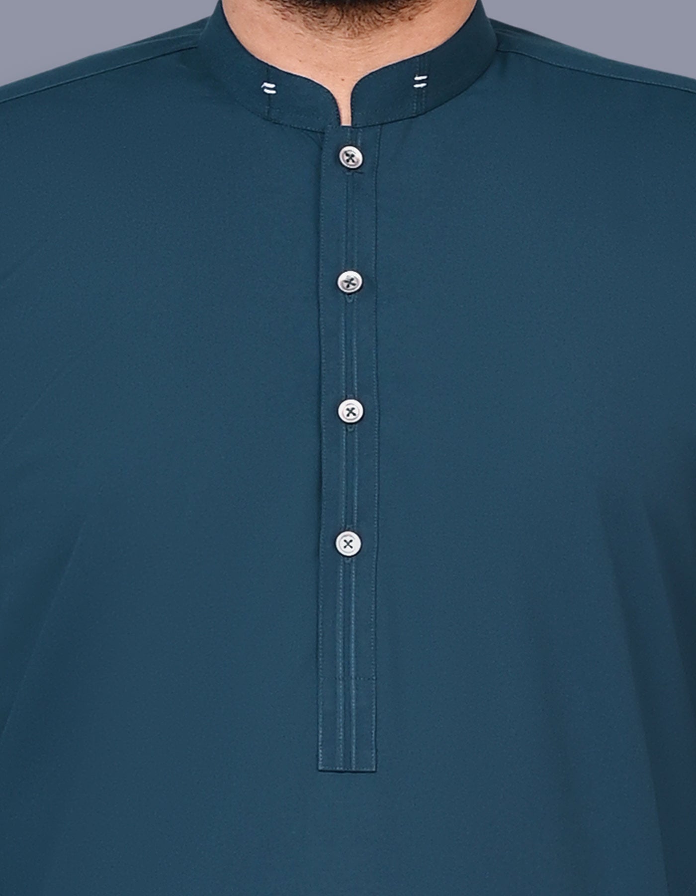 D Blue Plain Kameez Shalwar KS2573R-S