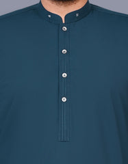 D Blue Plain Kameez Shalwar KS2573R-S