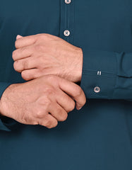 D Blue Plain Kameez Shalwar KS2573S-M