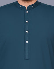 D Blue Plain Kameez Shalwar KS2573S-S