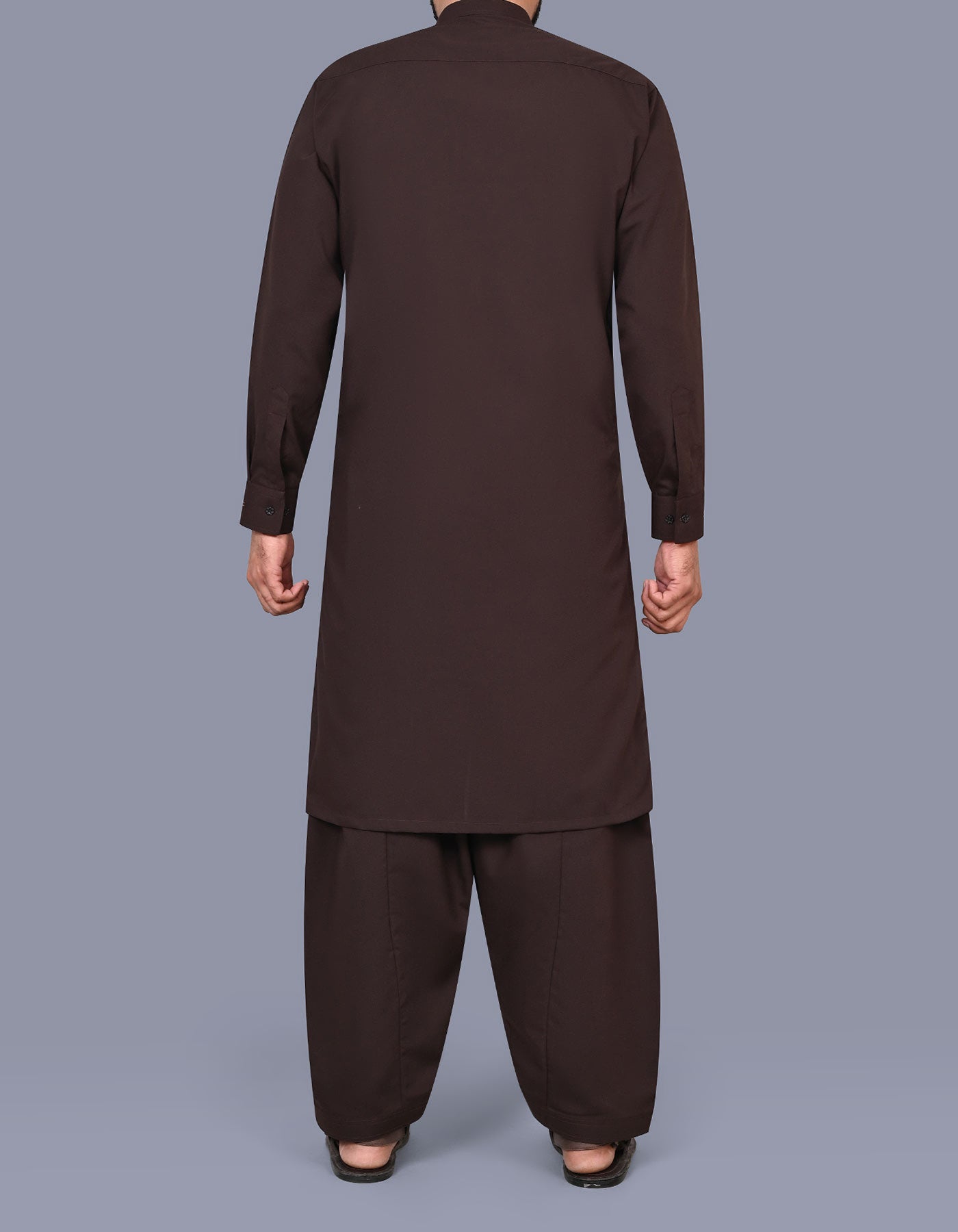 Chocolate Plain Kameez Shalwar KS2574R-L