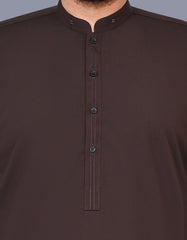 Chocolate Plain Kameez Shalwar KS2574R-S