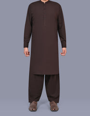Chocolate Plain Kameez Shalwar KS2574R-XS