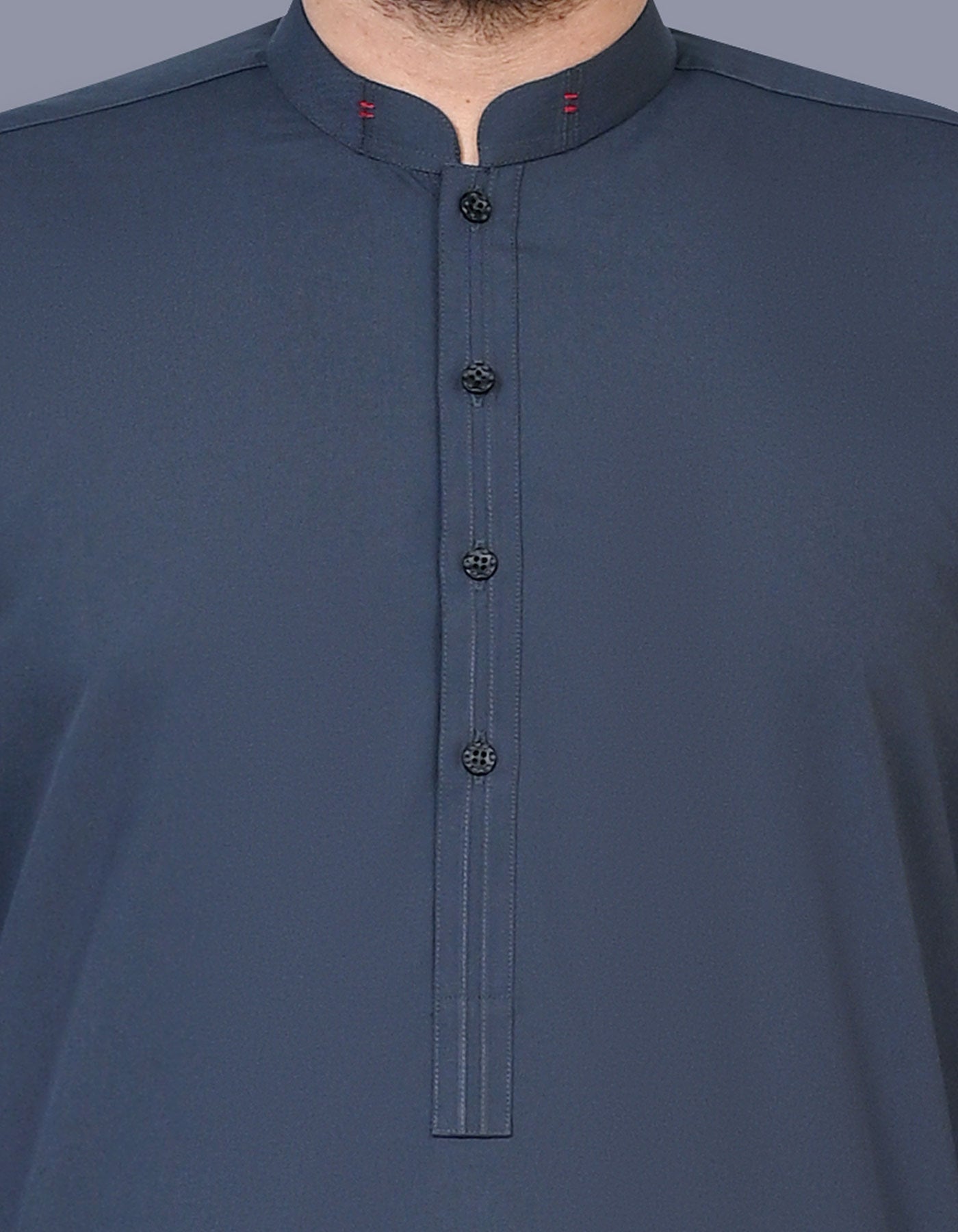 M Grey Plain Kameez Shalwar KS2575S-S