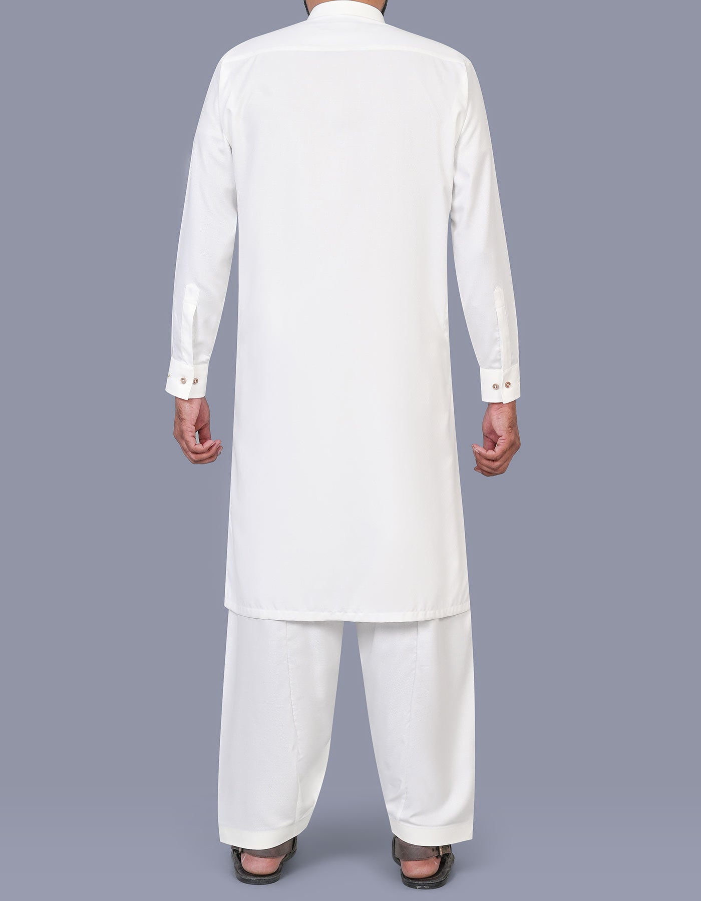 Off White Texture Kameez Shalwar KS2576S-L