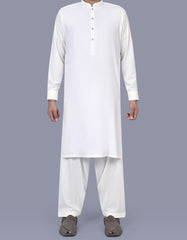 Off White Texture Kameez Shalwar KS2576S-XS