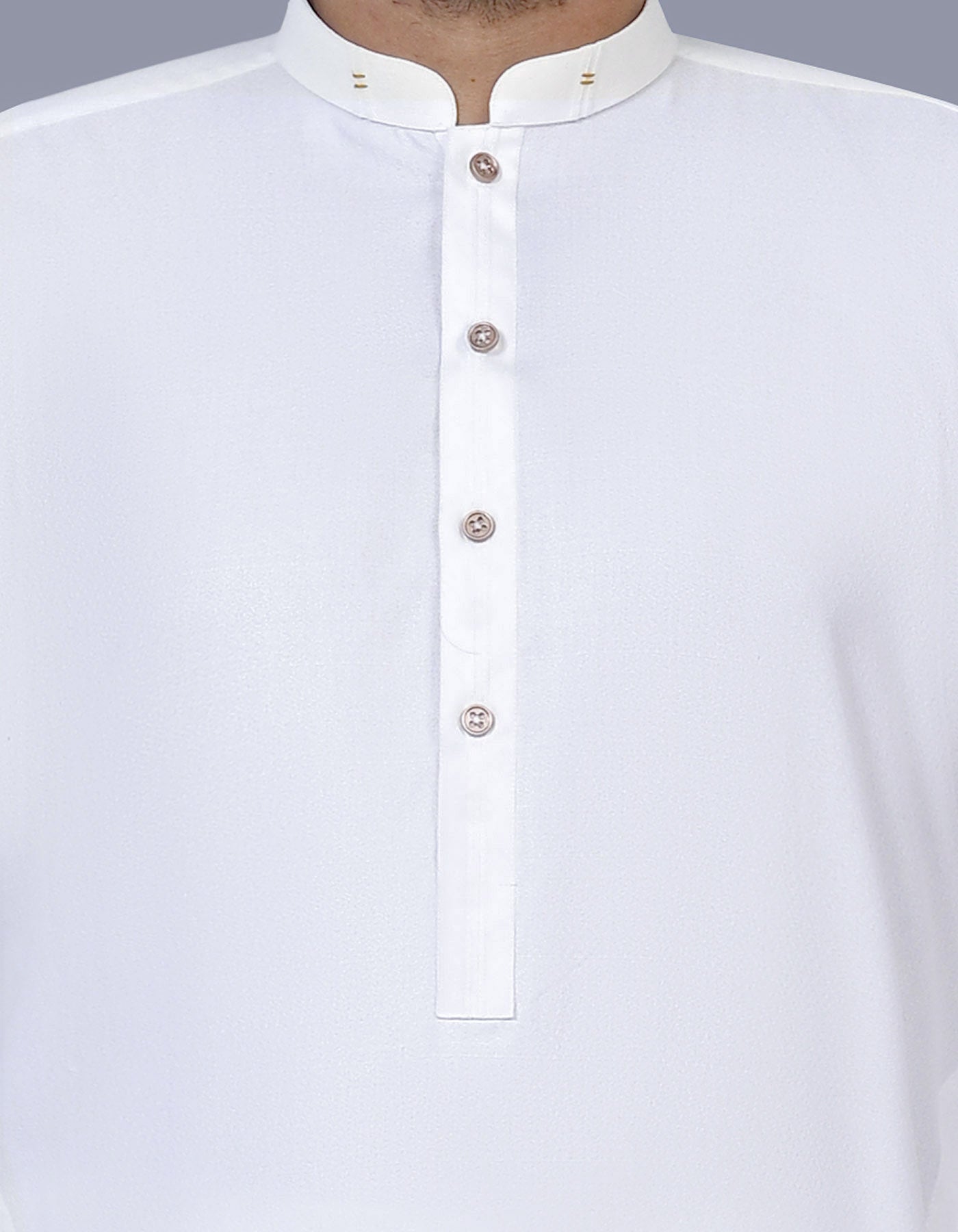 White Texture Kameez Shalwar KS2577R-S