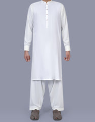 White Texture Kameez Shalwar KS2577R-XS
