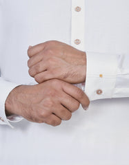 White Texture Kameez Shalwar KS2577S-M