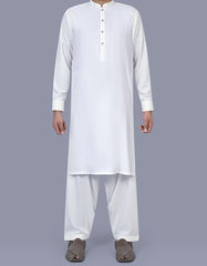 White Texture Kameez Shalwar KS2577S-XS