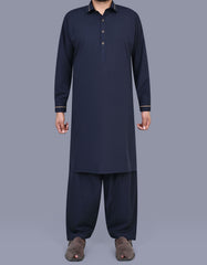 Navy Plain Kameez Shalwar KS2600R-XS