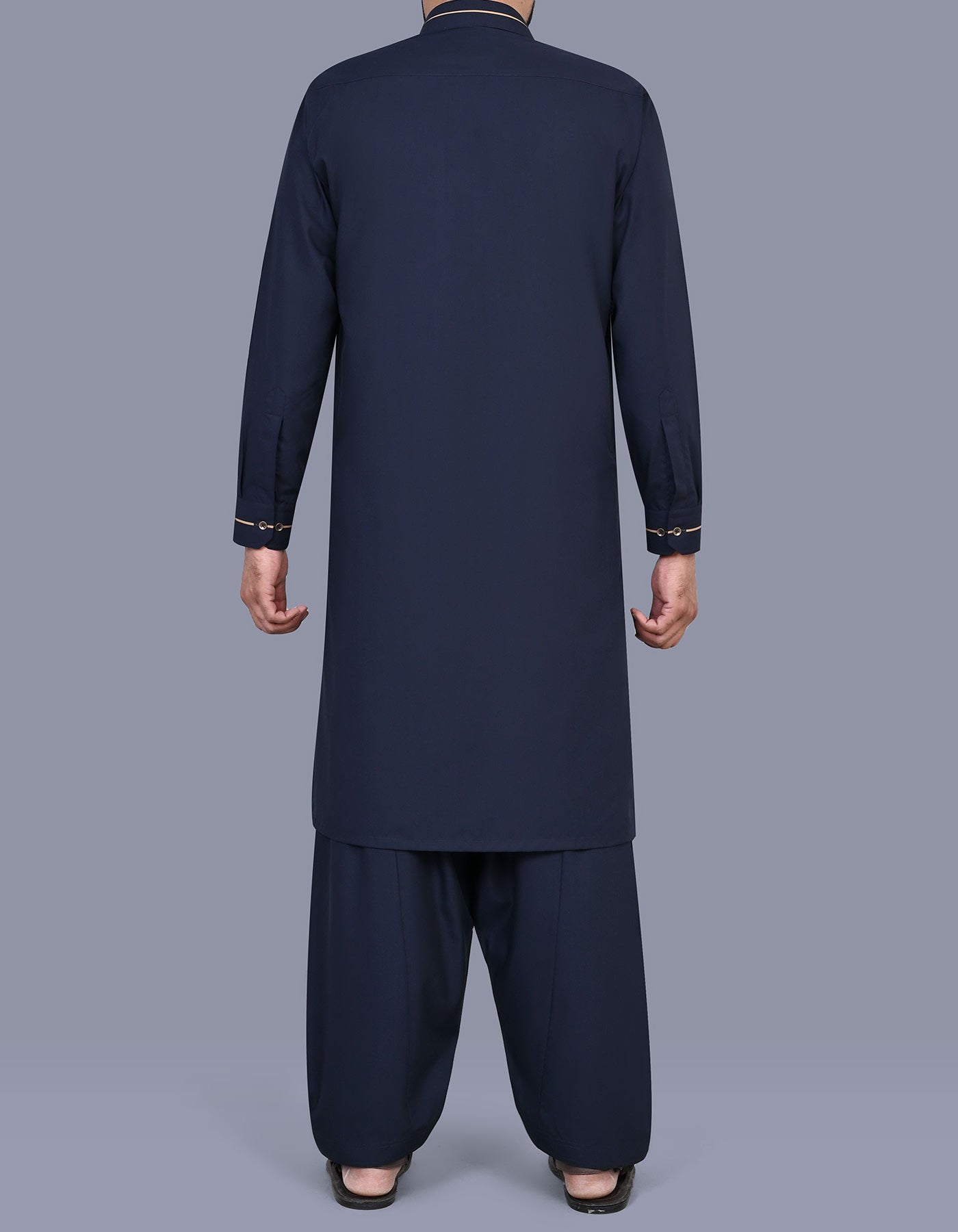 Navy Plain Kameez Shalwar KS2600S-L