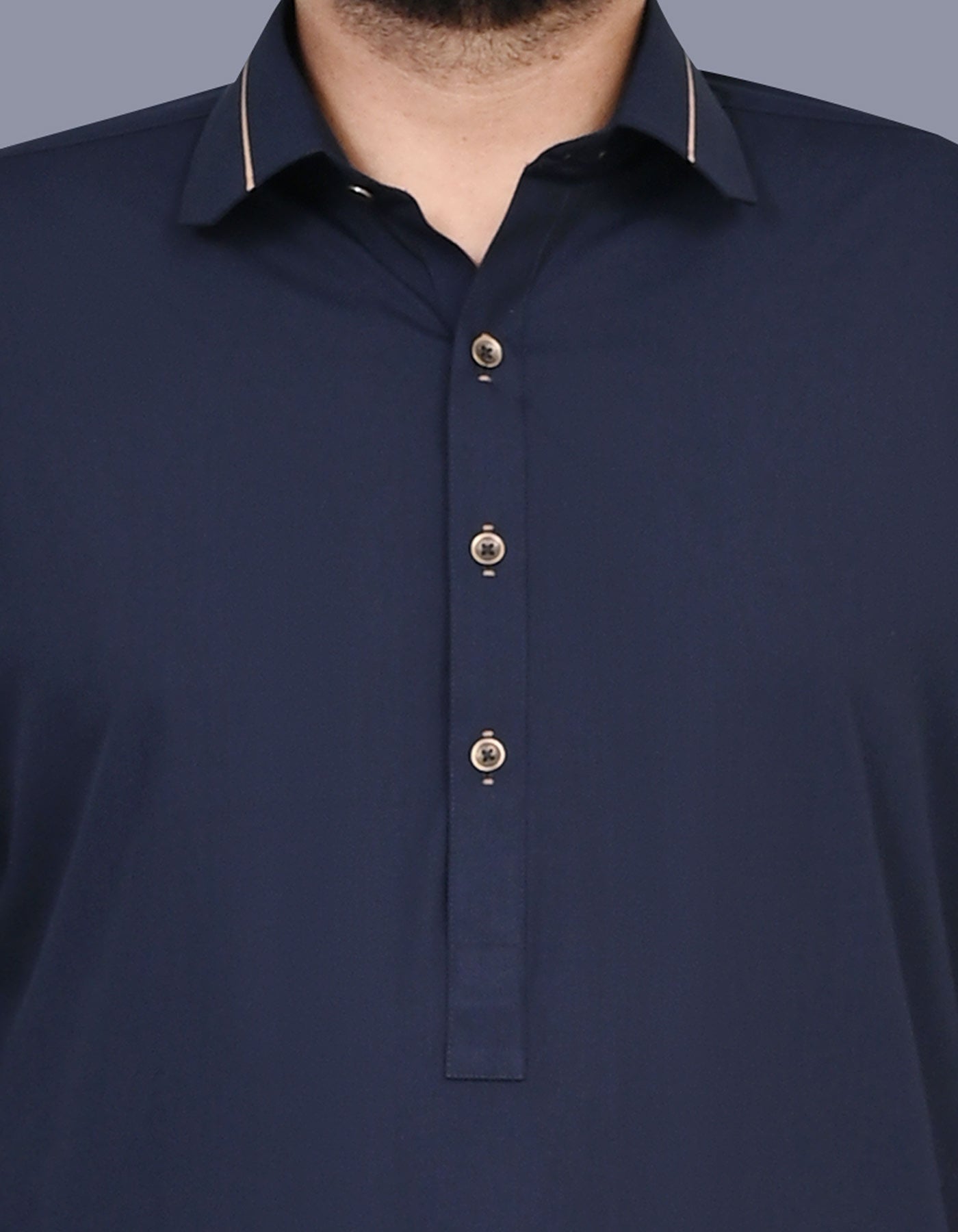 Navy Plain Kameez Shalwar KS2600S-S