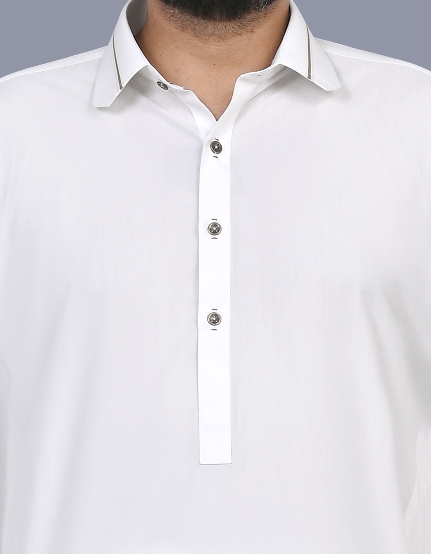 White Plain Kameez Shalwar KS2601R-S