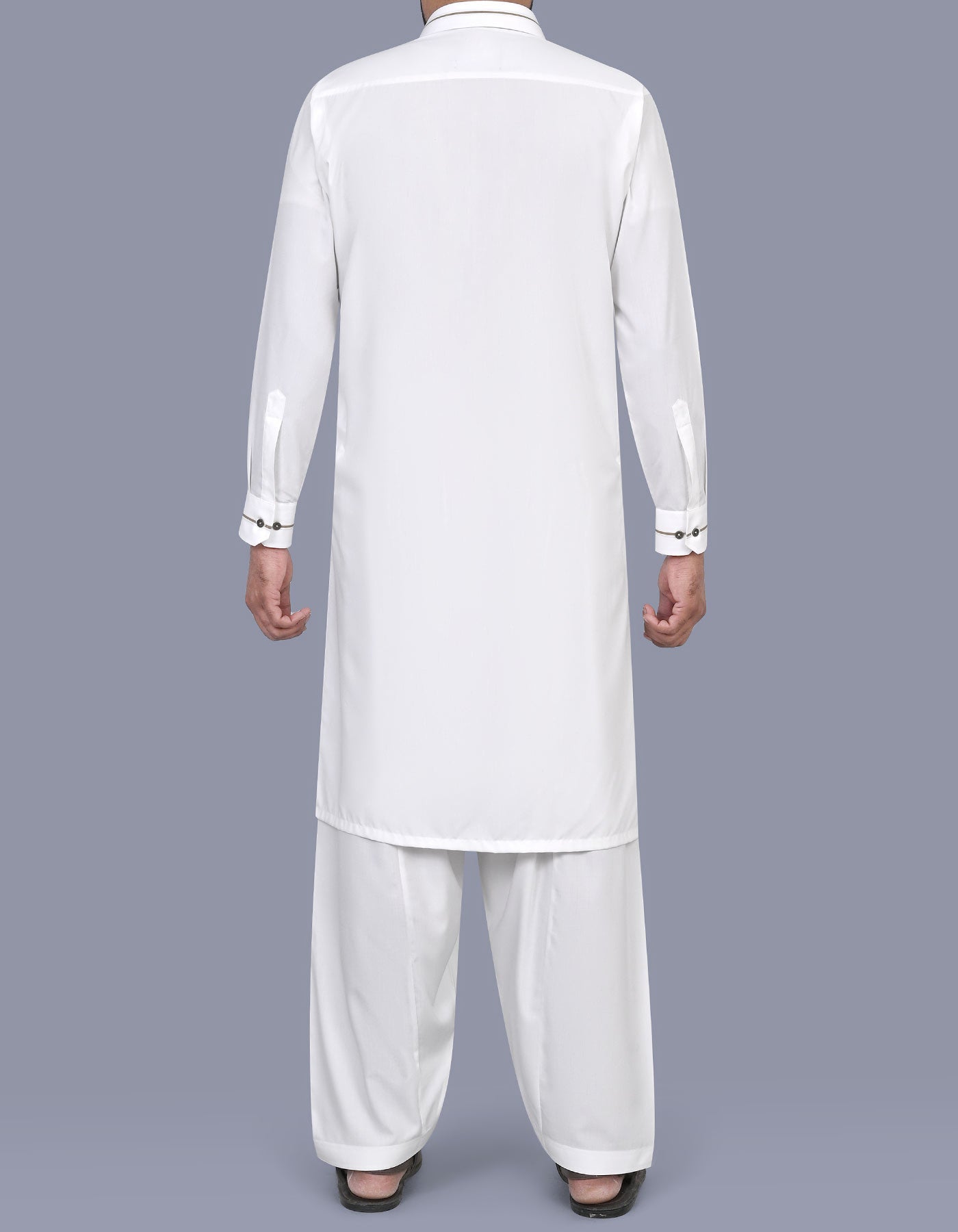 White Plain Kameez Shalwar KS2601S-L