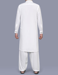 White Plain Kameez Shalwar KS2601S-L