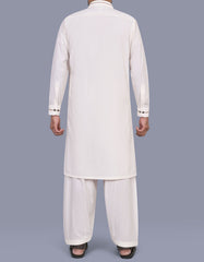 Cream Plain Kameez Shalwar KS2602R-L