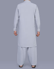 L Grey Plain Kameez Shalwar KS2603R-L