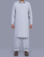 L Grey Plain Kameez Shalwar KS2603R-XS