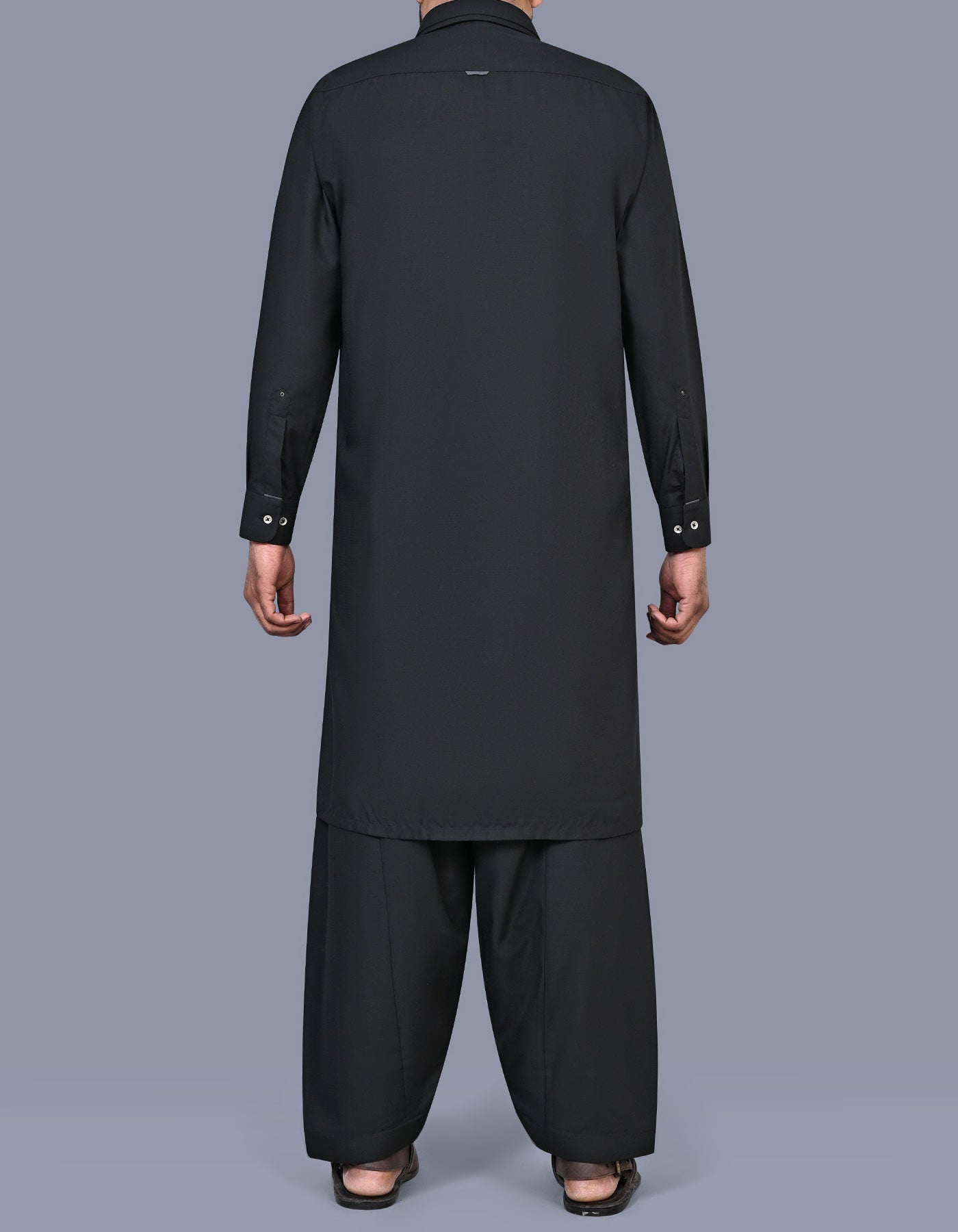Black Texture Kameez Shalwar