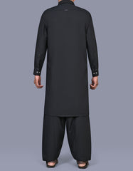 Black Texture Kameez Shalwar