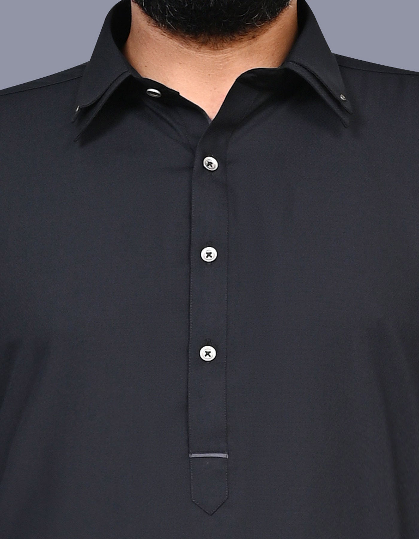 Black Texture Kameez Shalwar KS2607S-S