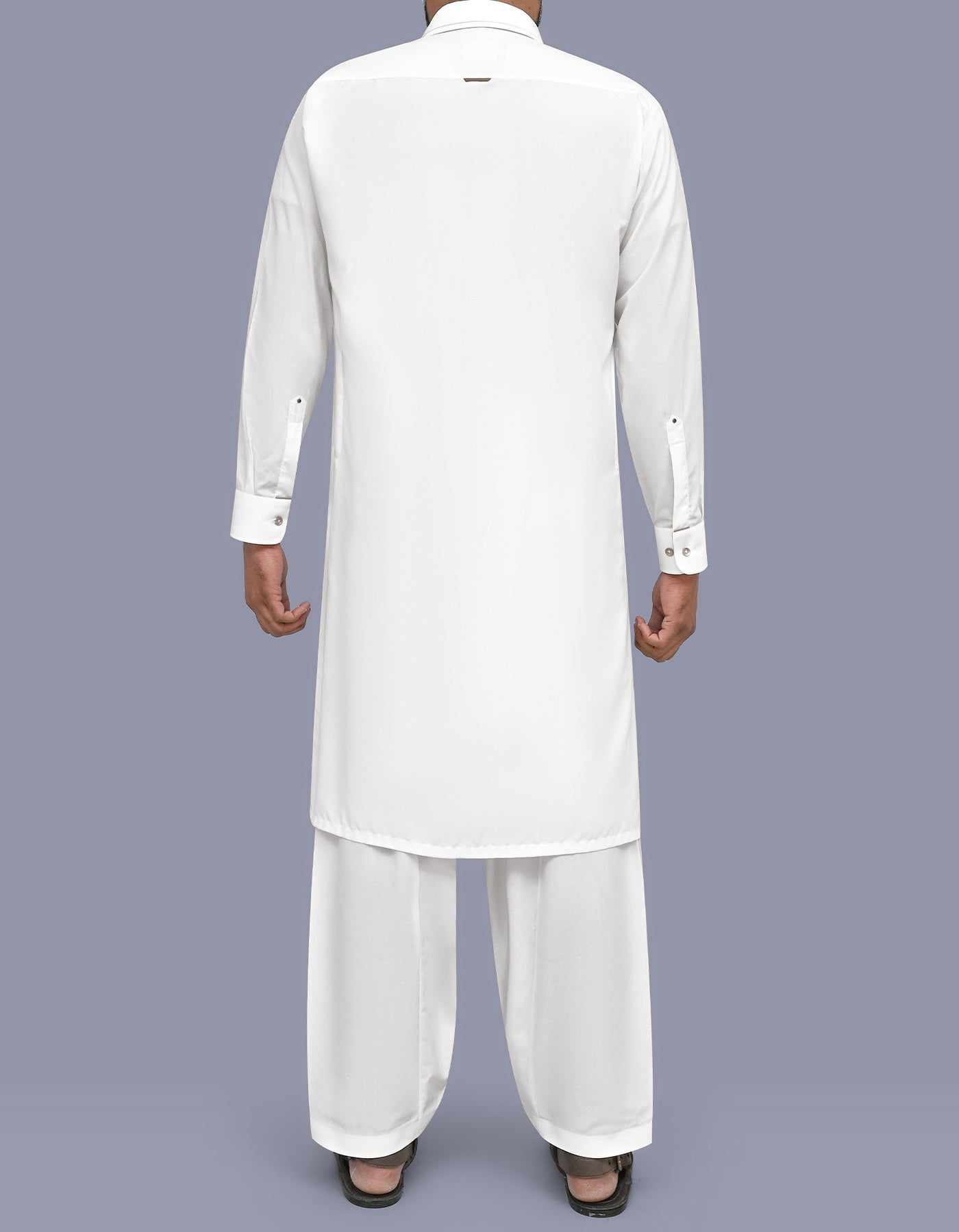 Off White Texture Kameez Shalwar KS2608S-L