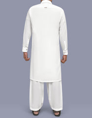 Off White Texture Kameez Shalwar KS2608S-L