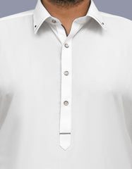 Off White Texture Kameez Shalwar KS2608S-S