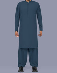 Teal Plain Kameez Shalwar KS26103R-XS