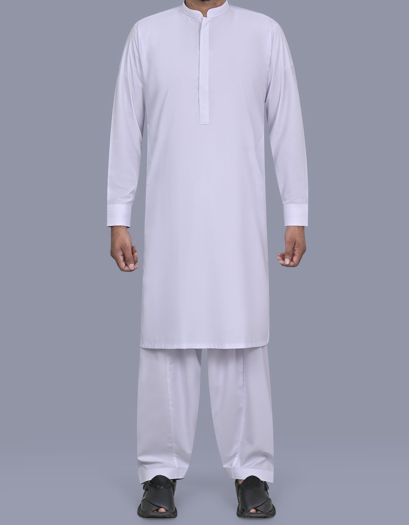 White Plain Kameez Shalwar KS26104R-XS