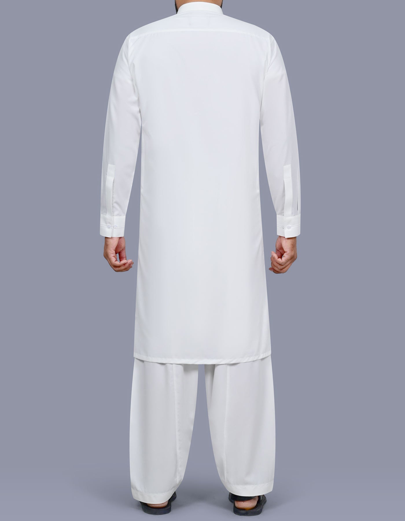 Off White Plain Kameez Shalwar KS26105R-L